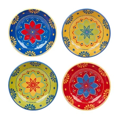 Certified International Spice Love 4-pc. Earthenware Soup Bowl In Red