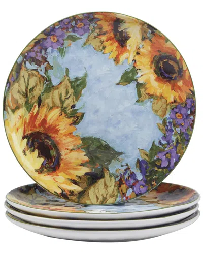 Certified International Sunflower Bouquet Dinner Plates (set Of 4)