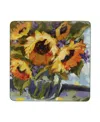 Certified International Sunflower Bouquet Square Serving Platter
