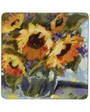 Certified International Sunflower Bouquet Square Platter