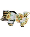 Certified International Sunflower Fields 16pc Dinnerware Set In Multi