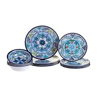 Certified International Talavera 12-pc. Melamine Dinnerware Set In Multi