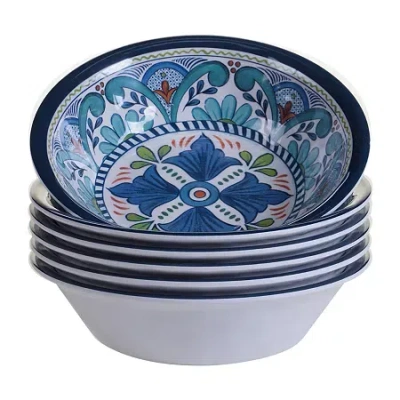 Certified International Talavera 6-pc. Melamine Ice Cream Bowl In Multi