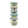Certified International Talavera 6-pc. Porcelain Ice Cream Bowl In Blue