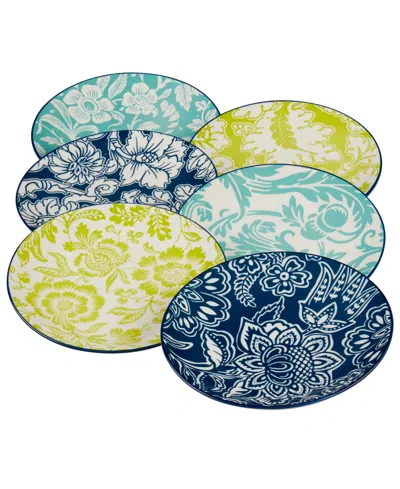 Certified International Tapestry Canape Plates, Set Of 6 In Miscellaneous