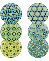 Certified International Tapestry Set Of 6 Canape Plates