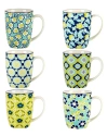 Certified International Tapestry Set Of 6 Mugs