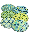 Certified International Tapestry Set Of 6 Salad Plates