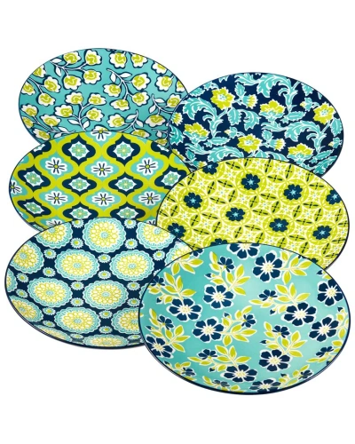 Certified International Tapestry Set Of 6 Salad Plates In Multi