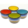 Certified International Tequila Sunrise Set Of 4 Ice Cream Bowls In Multi