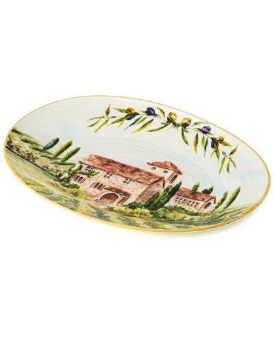 Certified International Tuscany Oval Platter In Multi