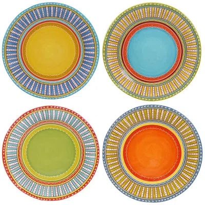 Certified International Valencia 11.25" Dinner Plate In Blue;green;yellow