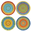 Certified International Valencia Set Of 4 Dessert Plates In Multi