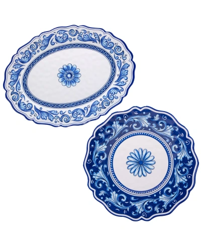 Certified International Veranda 2 Pc Platter Set, Service For 2 In Miscellaneous