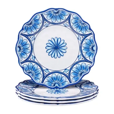 Certified International Veranda 4-pc. Melamine Salad Plate In Blue