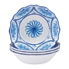 Certified International Veranda 4-pc. Melamine Soup Bowl In Blue