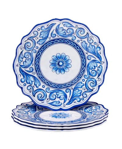 CERTIFIED INTERNATIONAL VERANDA SET OF 4 DINNER PLATE 11", SERVICE FOR 4