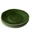 Certified International Verde Set Of 4 Dinner Plates