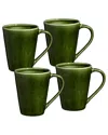 Certified International Verde Set Of 4 Mugs