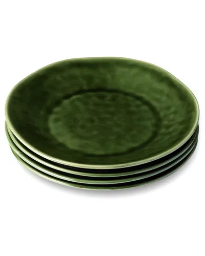 Certified International Verde Set Of 4 Salad Plates In Green
