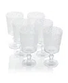 Certified International Set Of 6 Victoria 14oz Acrylic All Purpose Goblets In Clear
