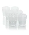 Certified International Set Of 6 Santa Fe 22oz Acrylic Ice Tea Glasses In Clear