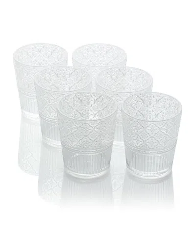 CERTIFIED INTERNATIONAL VICTORIA ACRYLIC DOUBLE OLD FASHIONED GLASSES, SET OF 6