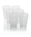 Certified International Set Of 6 Santa Fe 22oz Acrylic Ice Tea Glasses In Clear