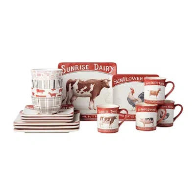 Certified International Vintage Farm 16-pc. Ceramic Dinnerware Set In White