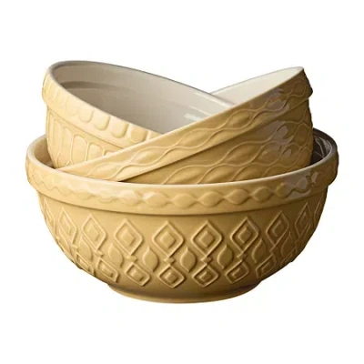 Certified International Vintage Farm 3-pc. Mixing Bowl Set In Brown