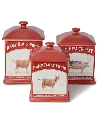 Certified International Vintage Farm Canister Set In Miscellaneous
