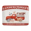Certified International Vintage Farm Rectangular Platter In Red