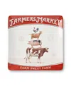 Certified International Vintage Farm Square Platter In Miscellaneous