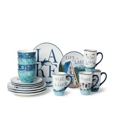 Certified International Wake At The Lake 16pc Dinnerware Set In Multi