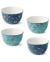 Certified International Wake At The Lake Set Of 4 Ice Cream Bowls