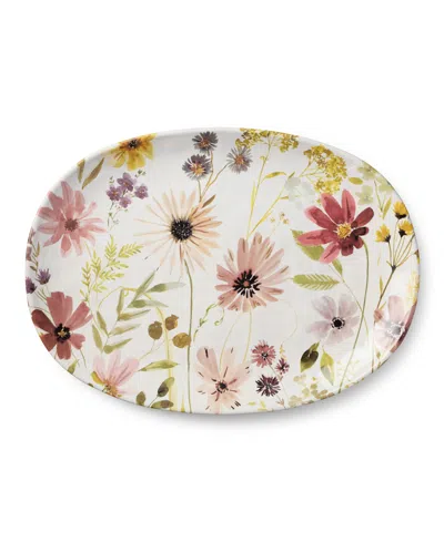 Certified International Wildflowers Oval Platter In Multi