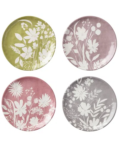 Certified International Wildflowers Set Of 4 Dinner Plates In Multi