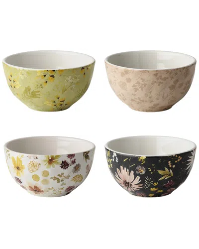 Certified International Wildflowers Set Of 4 Ice Cream Bowls In Multi