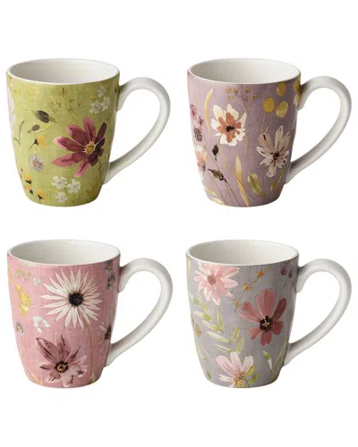 Certified International Wildflowers Set Of 4 Mugs In Multi