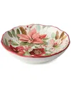Certified International Winter Blooms Set Of 4 Dinner Plates In Multi