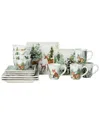 Certified International Winter Cabin 16pc Dinnerware Set In Multi