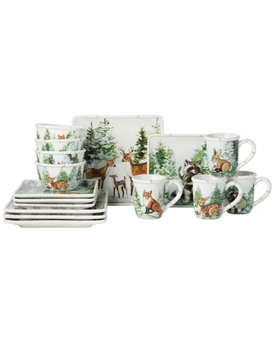 CERTIFIED INTERNATIONAL CERTIFIED INTERNATIONAL WINTER CABIN 16PC DINNERWARE SET