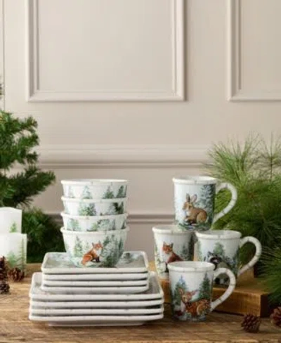 Certified International Winter Cabin Dinnerware Collection In Multi