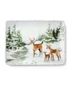 Certified International Winter Cabin Rectangular Platter In Multi