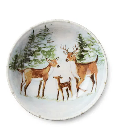 Certified International Winter Cabin Serving Bowl In Multi