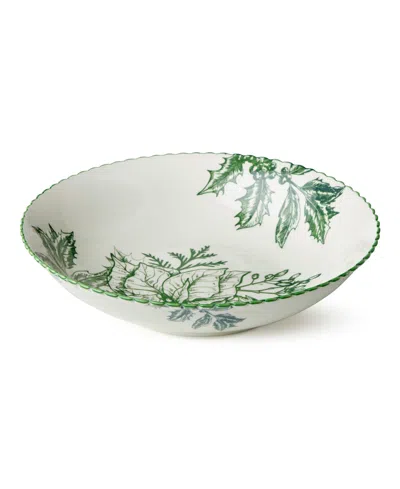 Certified International Winter Evergreen Serving Bowl In Green
