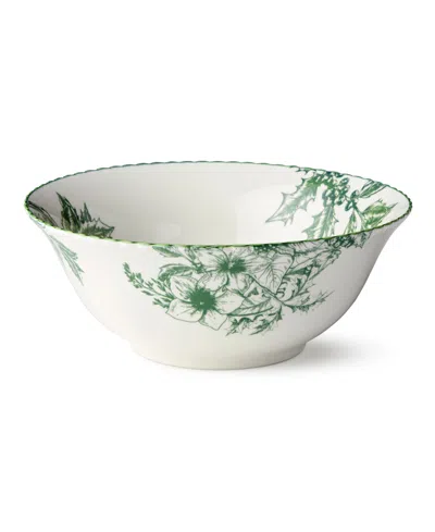 Certified International Winter Evergreen Deep Bowl In Green