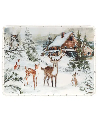 CERTIFIED INTERNATIONAL CERTIFIED INTERNATIONAL WINTER'S FROST 16IN RECTANGULAR PLATTER
