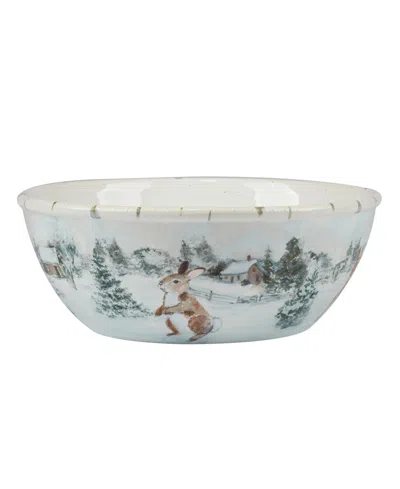 Certified International Winter's Frost Large Bowl In Multi