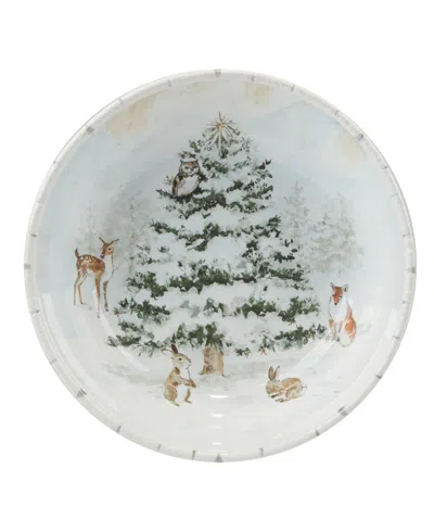 Certified International Winter's Frost Serving Bowl In Multi